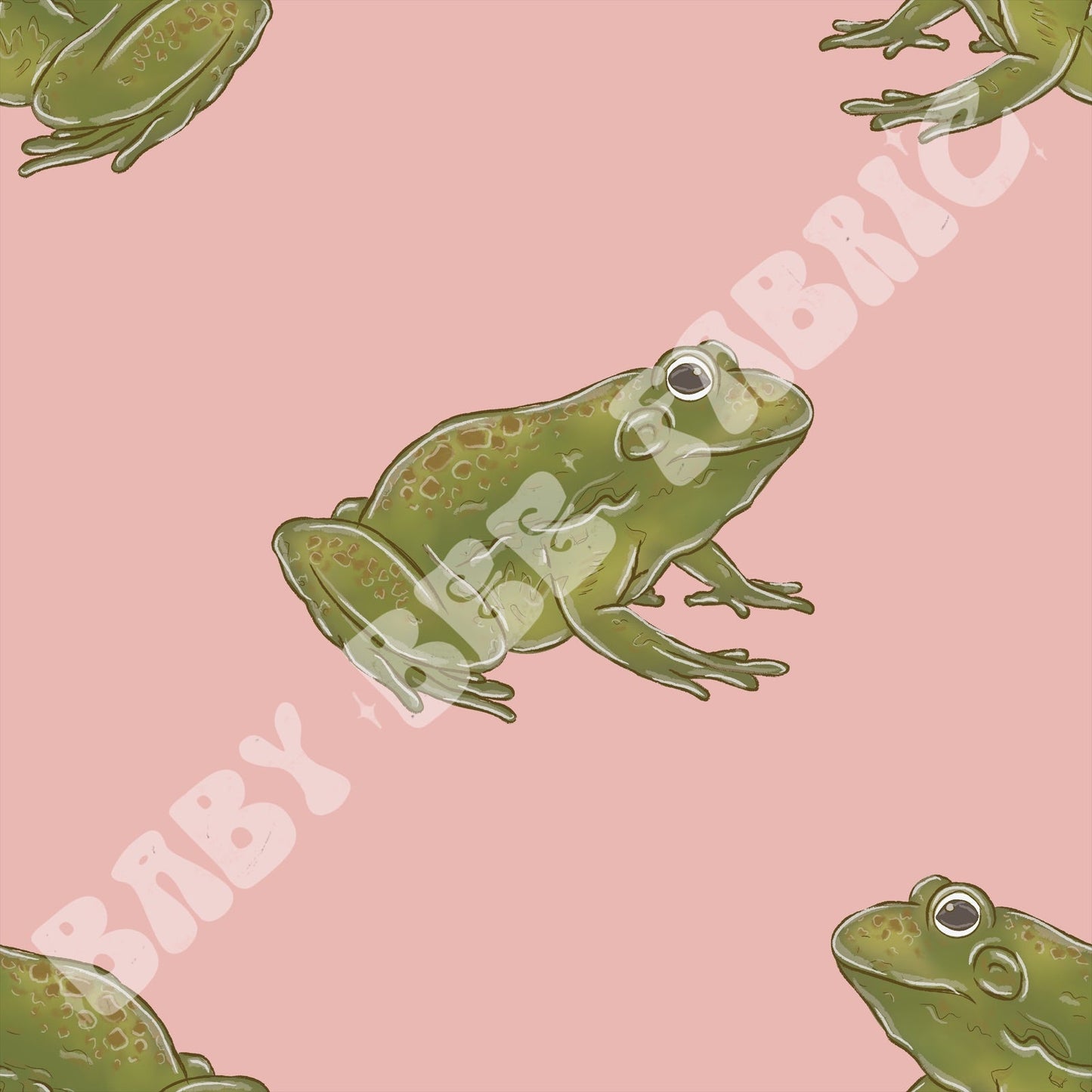 Frogs on pink