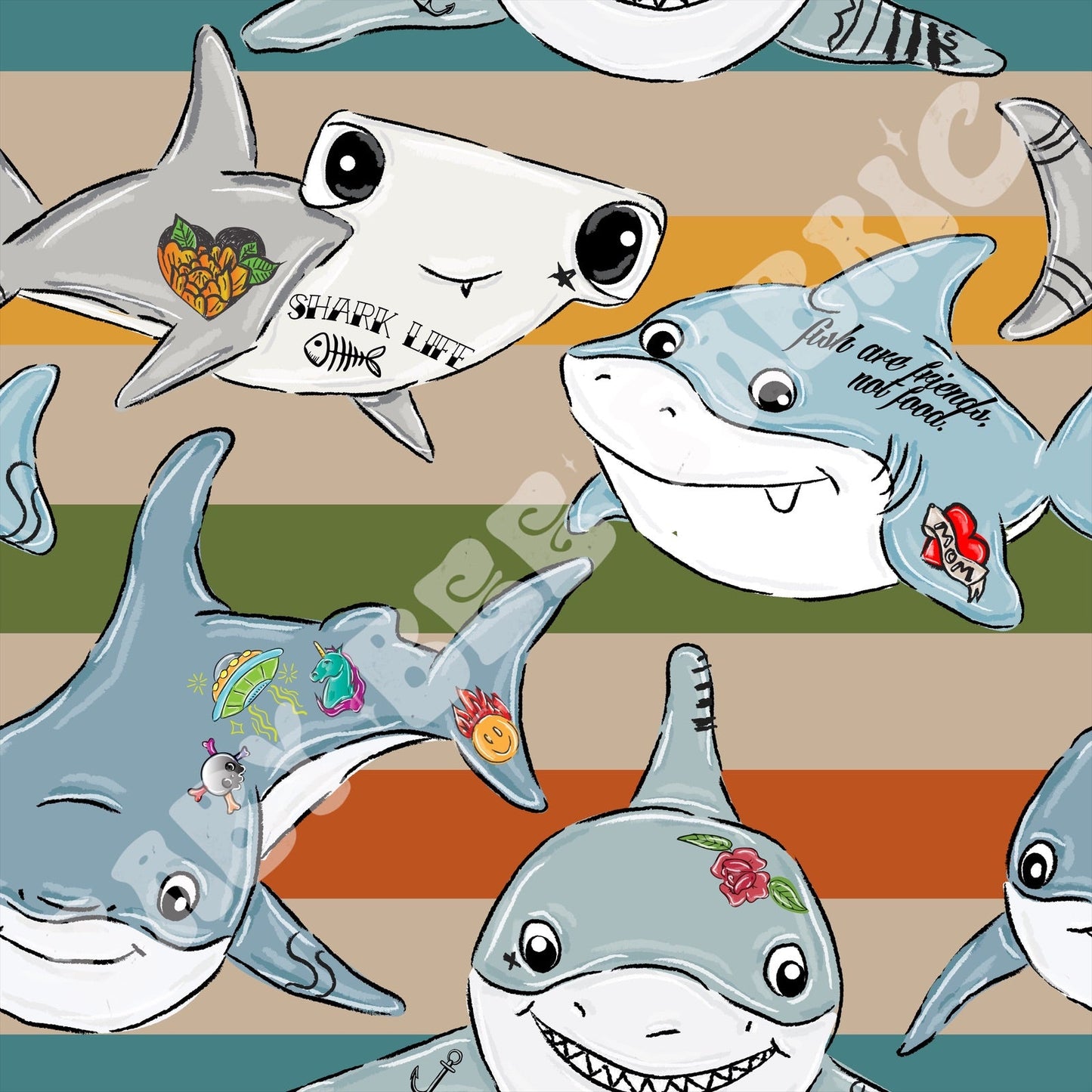 Cool Shark Club Blue