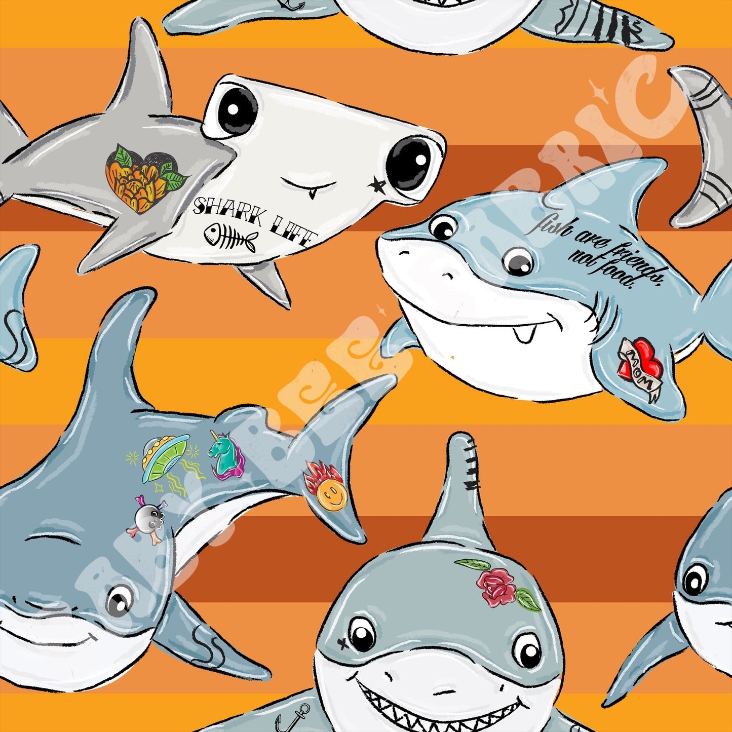 Cool Shark Club Orange