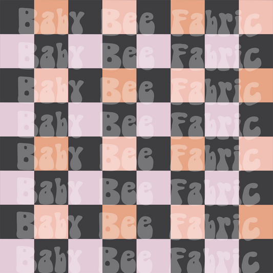 Pastel Mouse on Black check