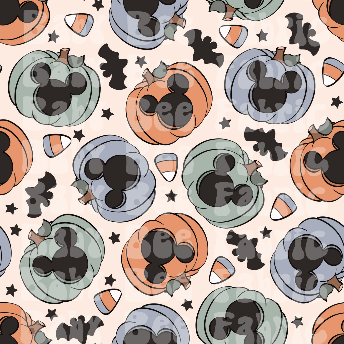 Pumpkin Candy Corn Mouse Blue