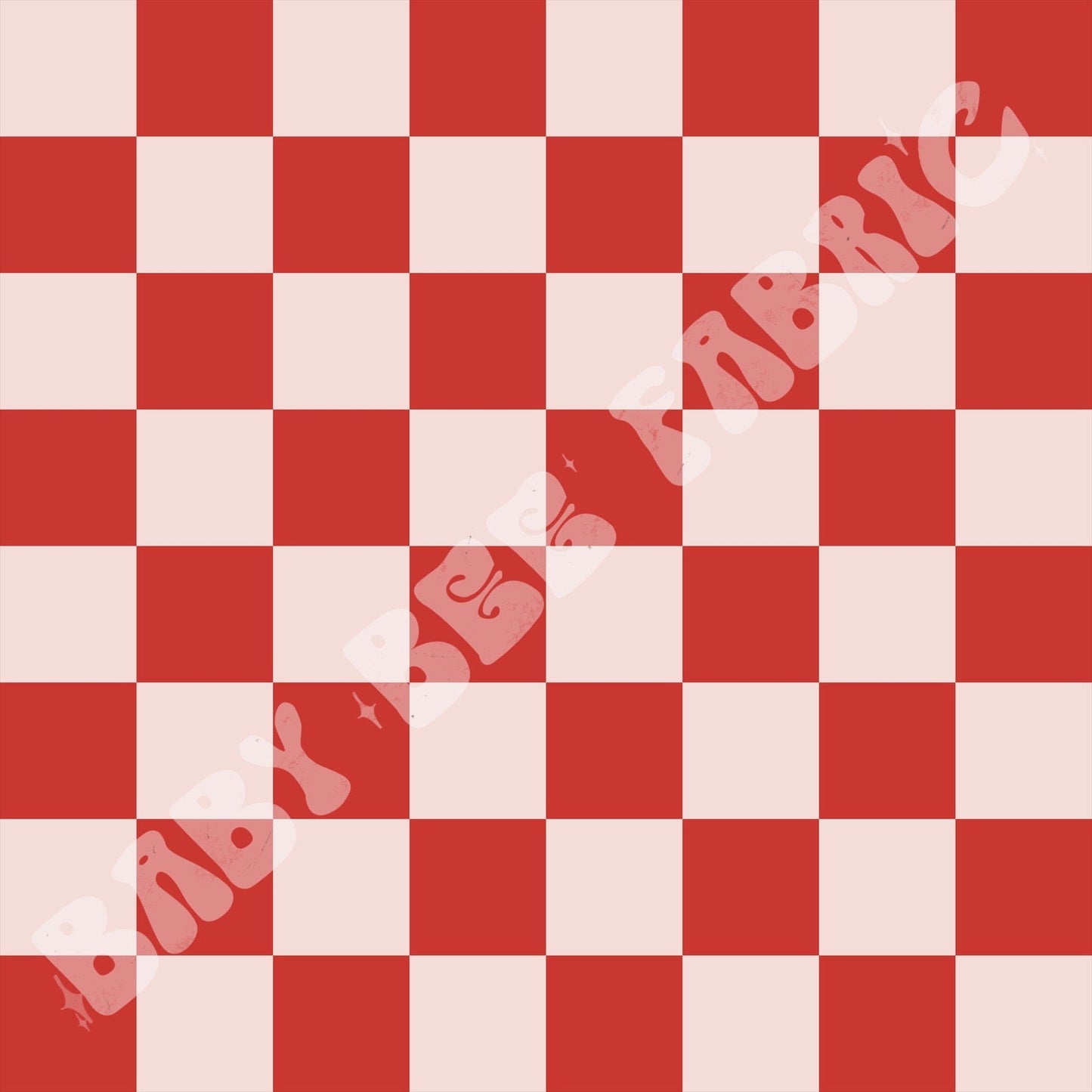 Red and Cream Checkerboard