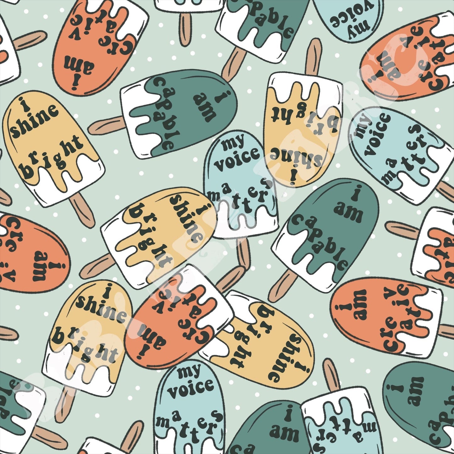 Positive Affirmations Blue