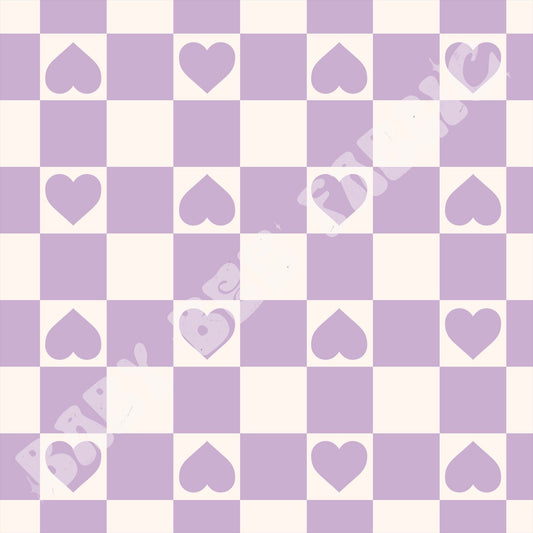 Heart Check Purple
