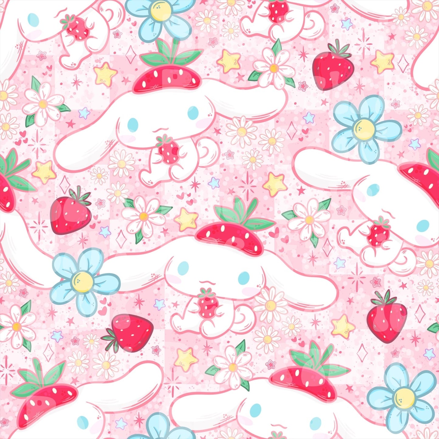 Pink Checkered Cinnamonroll