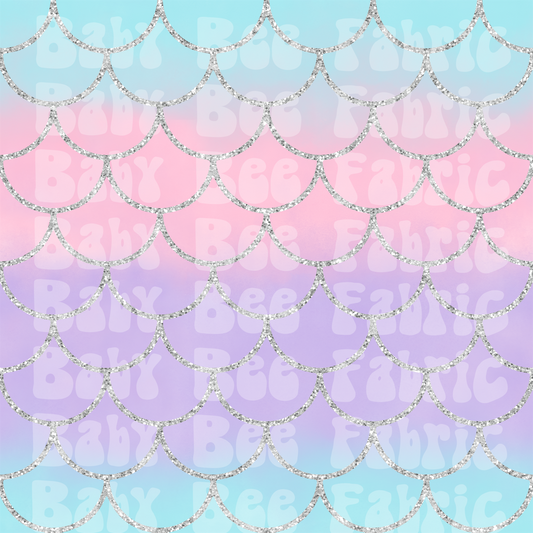 Ombré Glitter Mermaid Scales