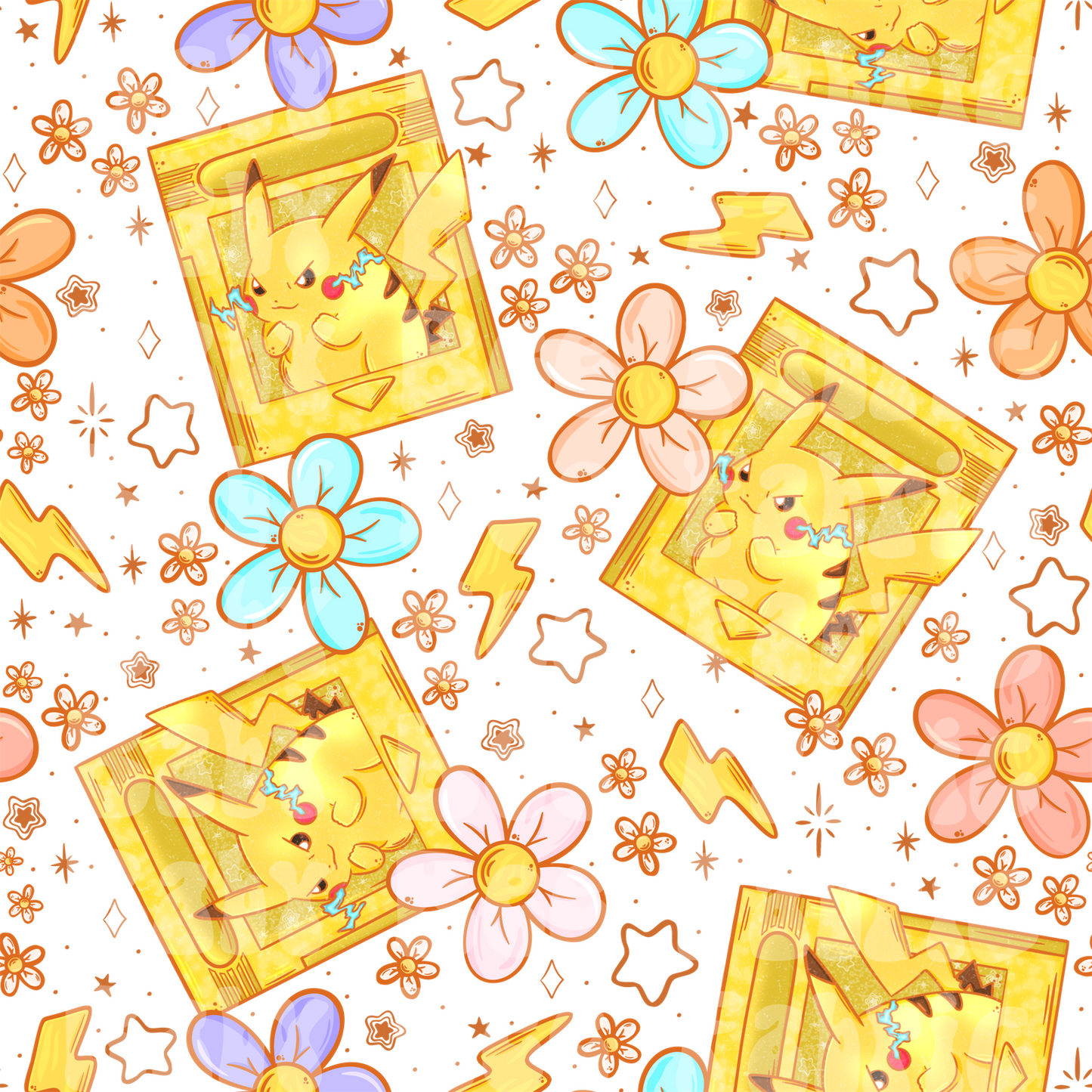 White Floral Pika
