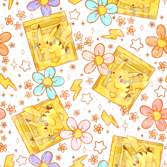 White Floral Pika