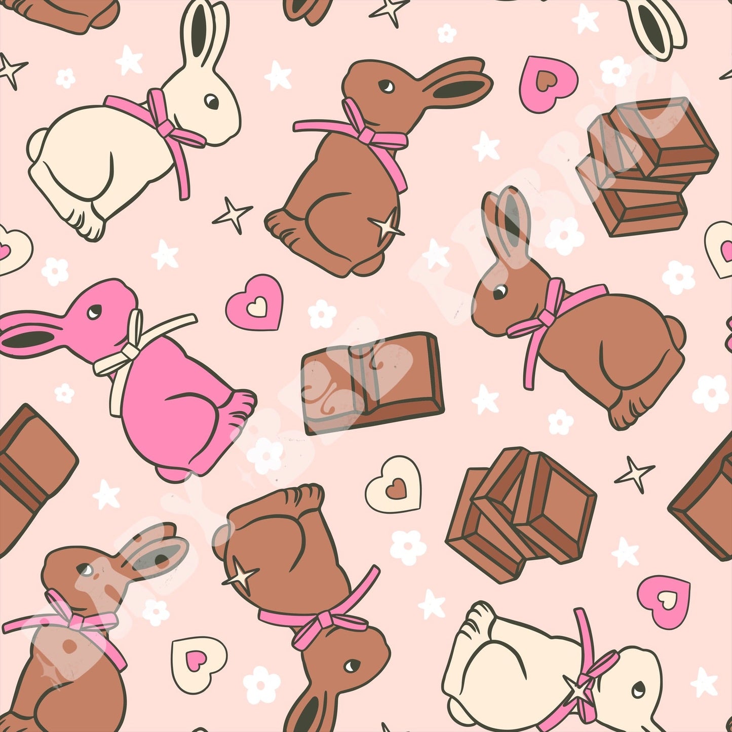 Pink Chocolate Bunnies