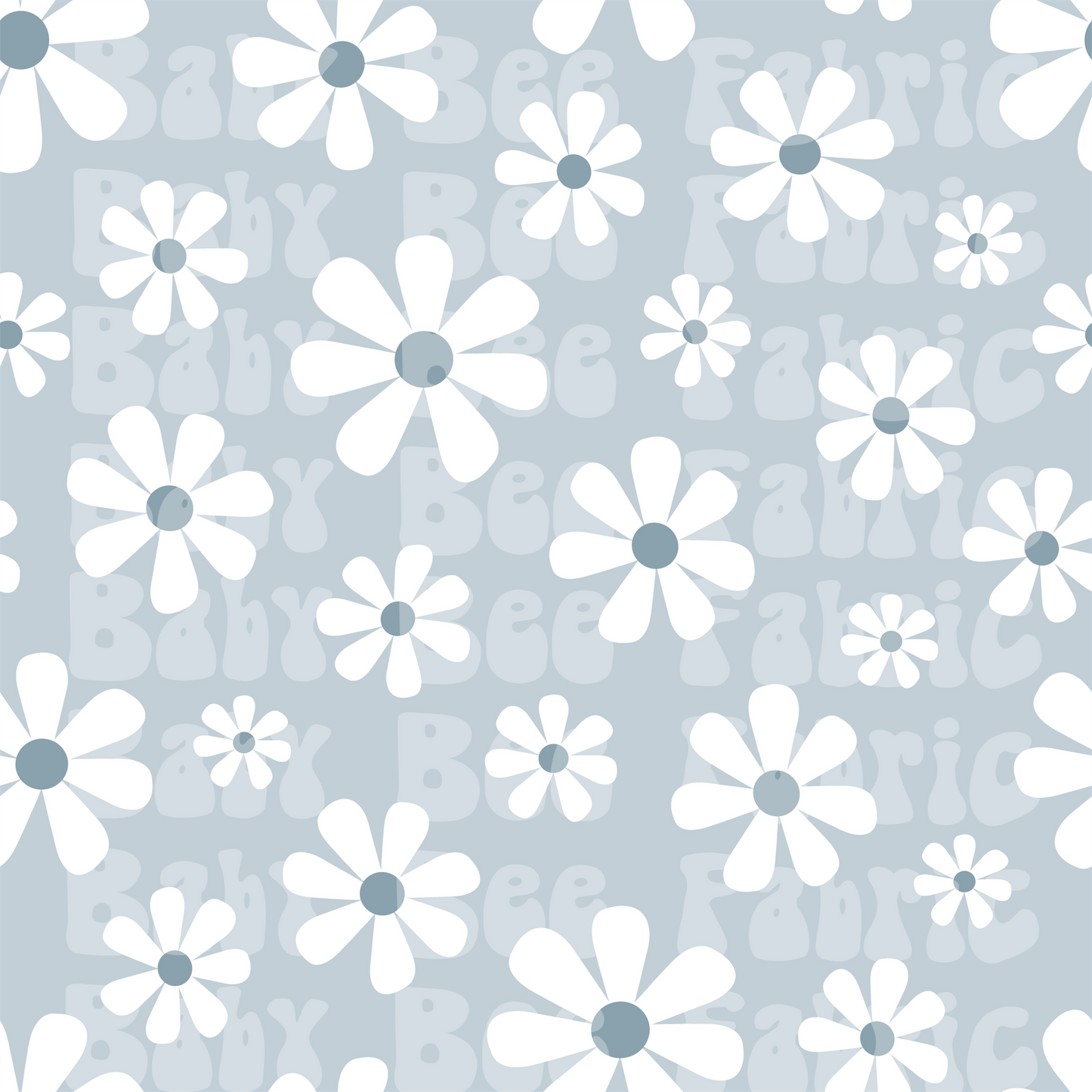 Muted Blue Daisy