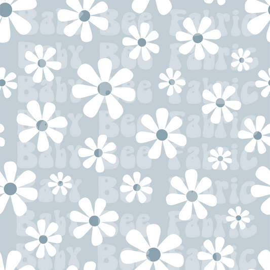 Muted Blue Daisy