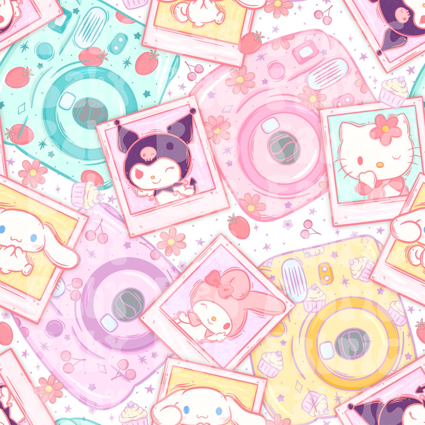 White Hello Kitty Polaroid