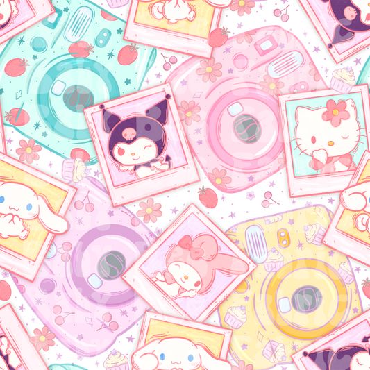 White Hello Kitty Polaroid