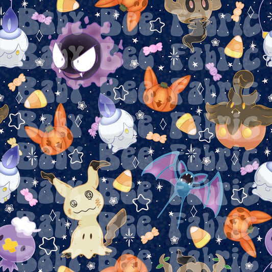 Dark Blue Spooky Pokè Characters