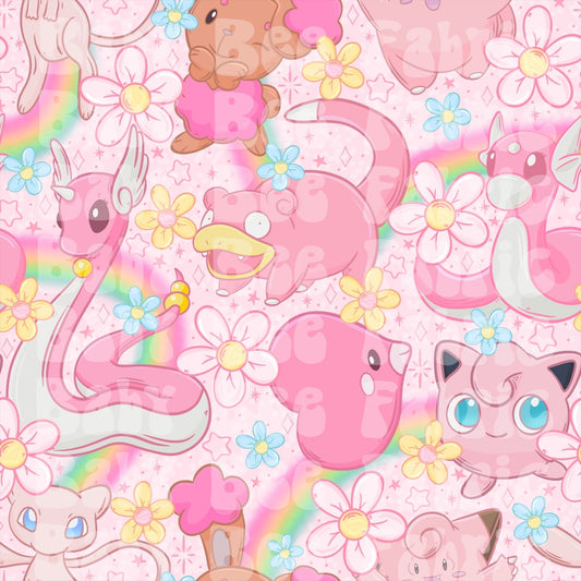 Pink floral slowpoke