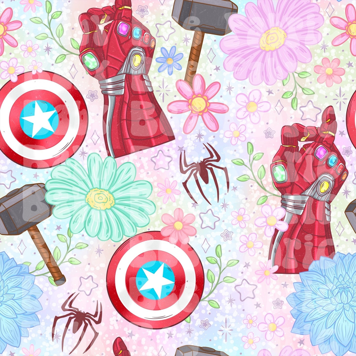 Rainbow Floral Avengers