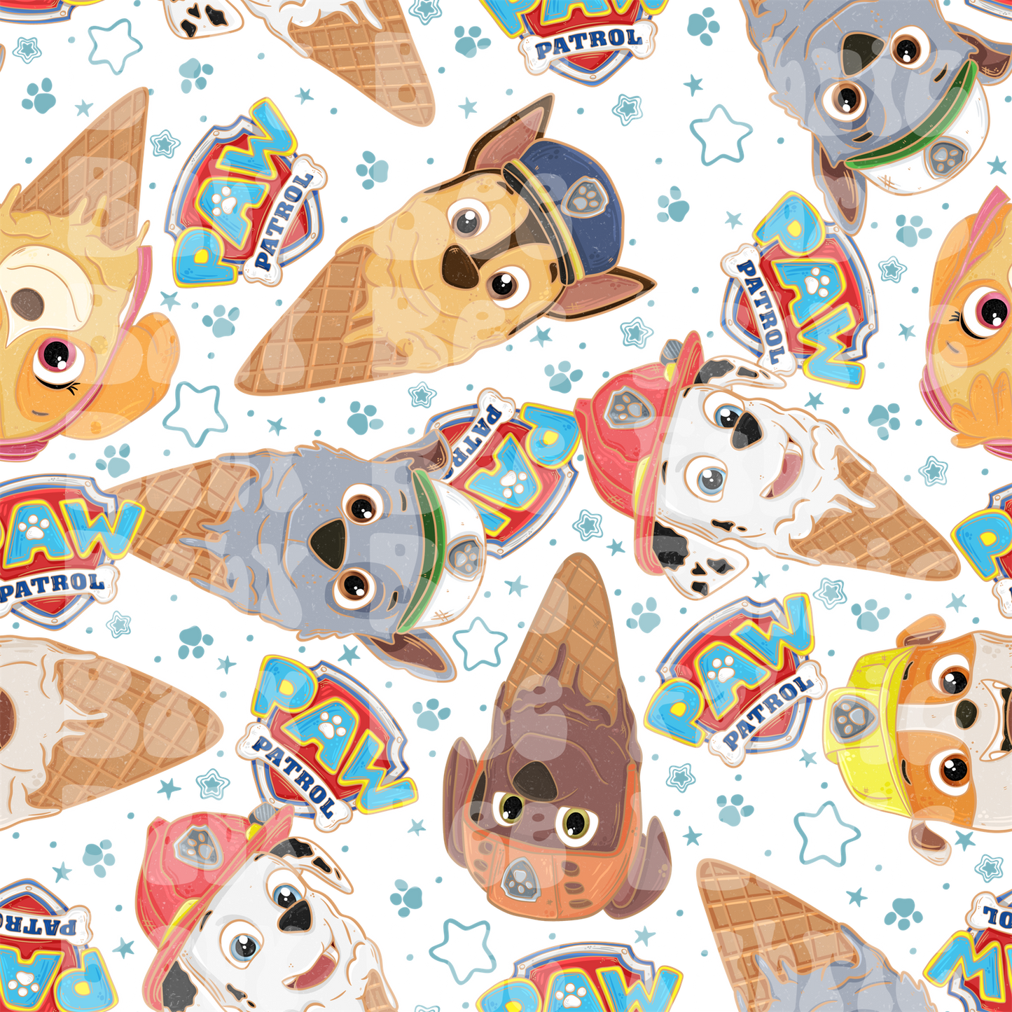 White Star Paw Patrol Ice Cream