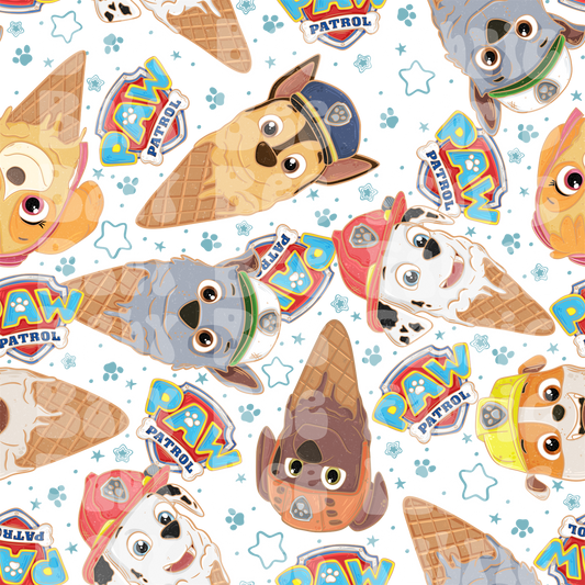 White Star Paw Patrol Ice Cream