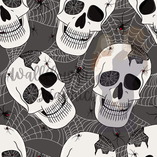 Black Widow And Skulls