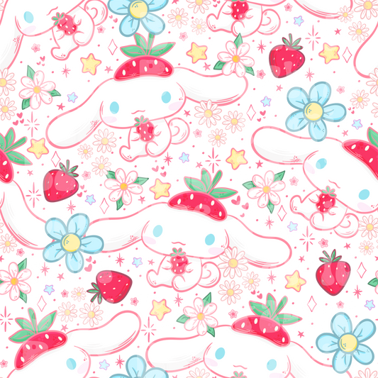 White Floral Cinnamonroll