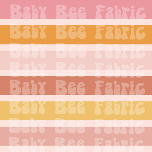 Pink & Yellow Smiles Coordinate Stripes