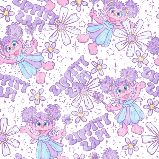 White Floral Zippity Zap