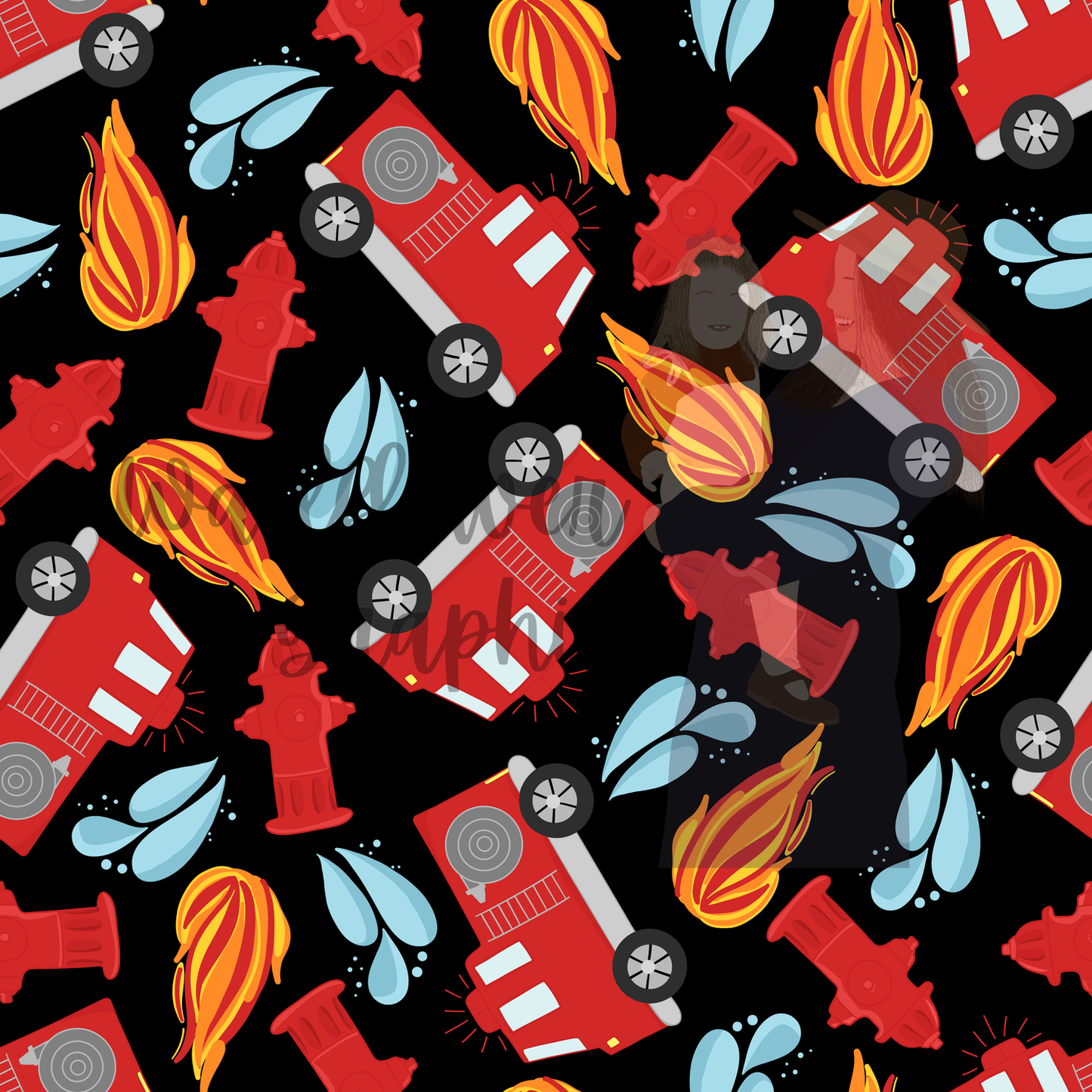 Firetrucks-Black