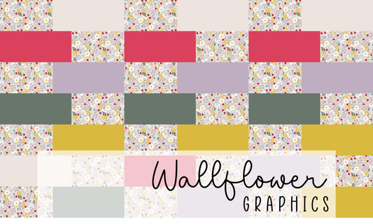 Floral Bow Yard-Mixed Colors Wide Rib