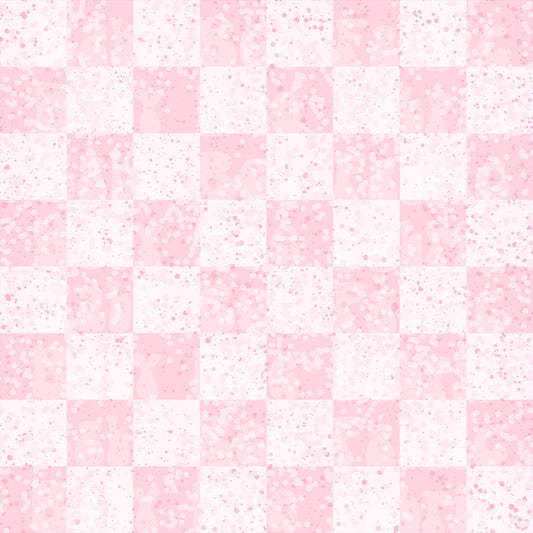 Pink Sparkly Checker