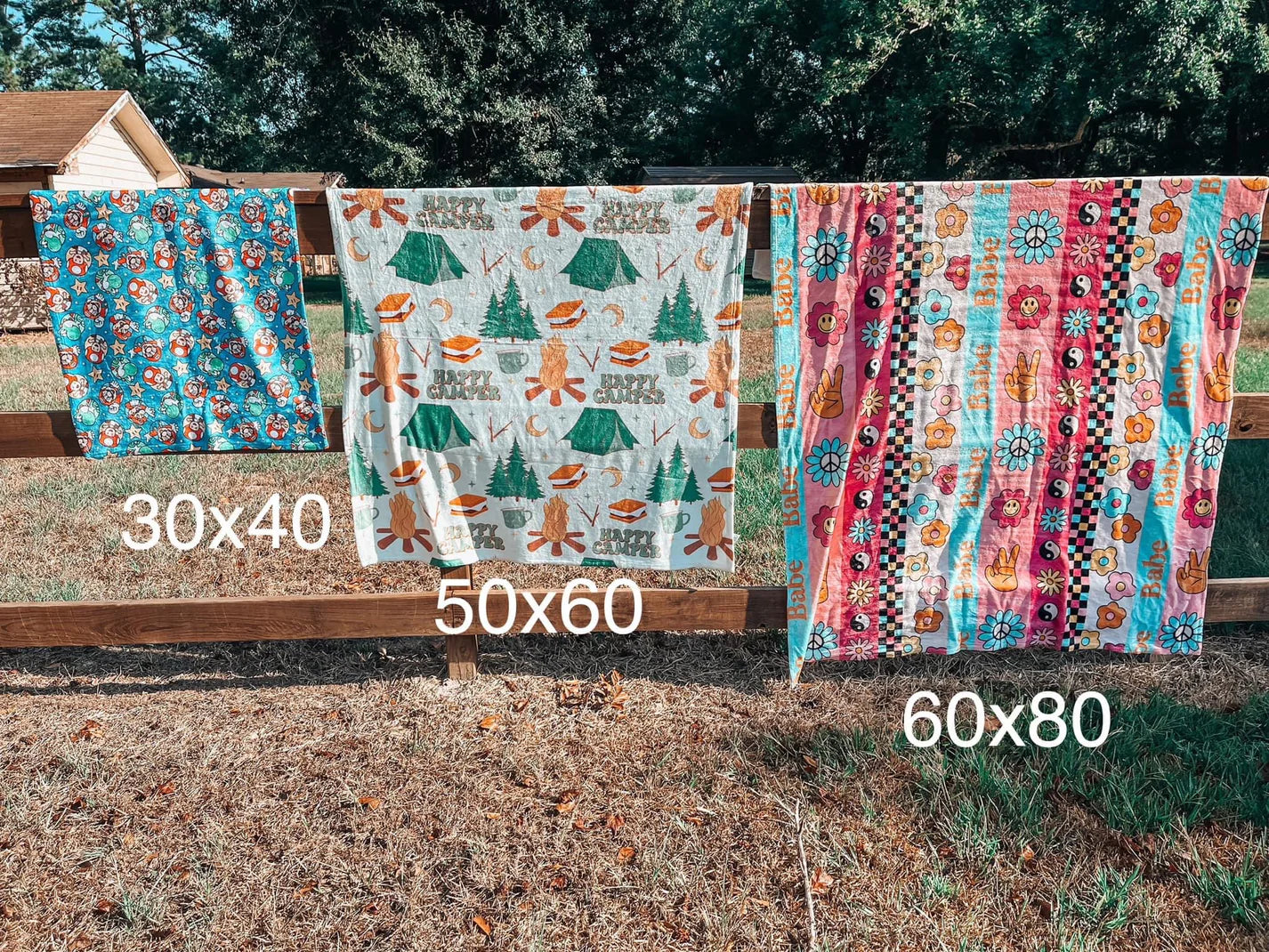 Finished 30x40 Blanket (Automatic Wholesale Discount 4+ blankets codes will not stack)