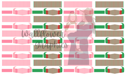 Mixed Stripe Elf Bow Yard
