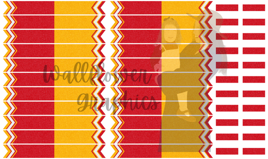 Red and Gold Glitter Large Sailors