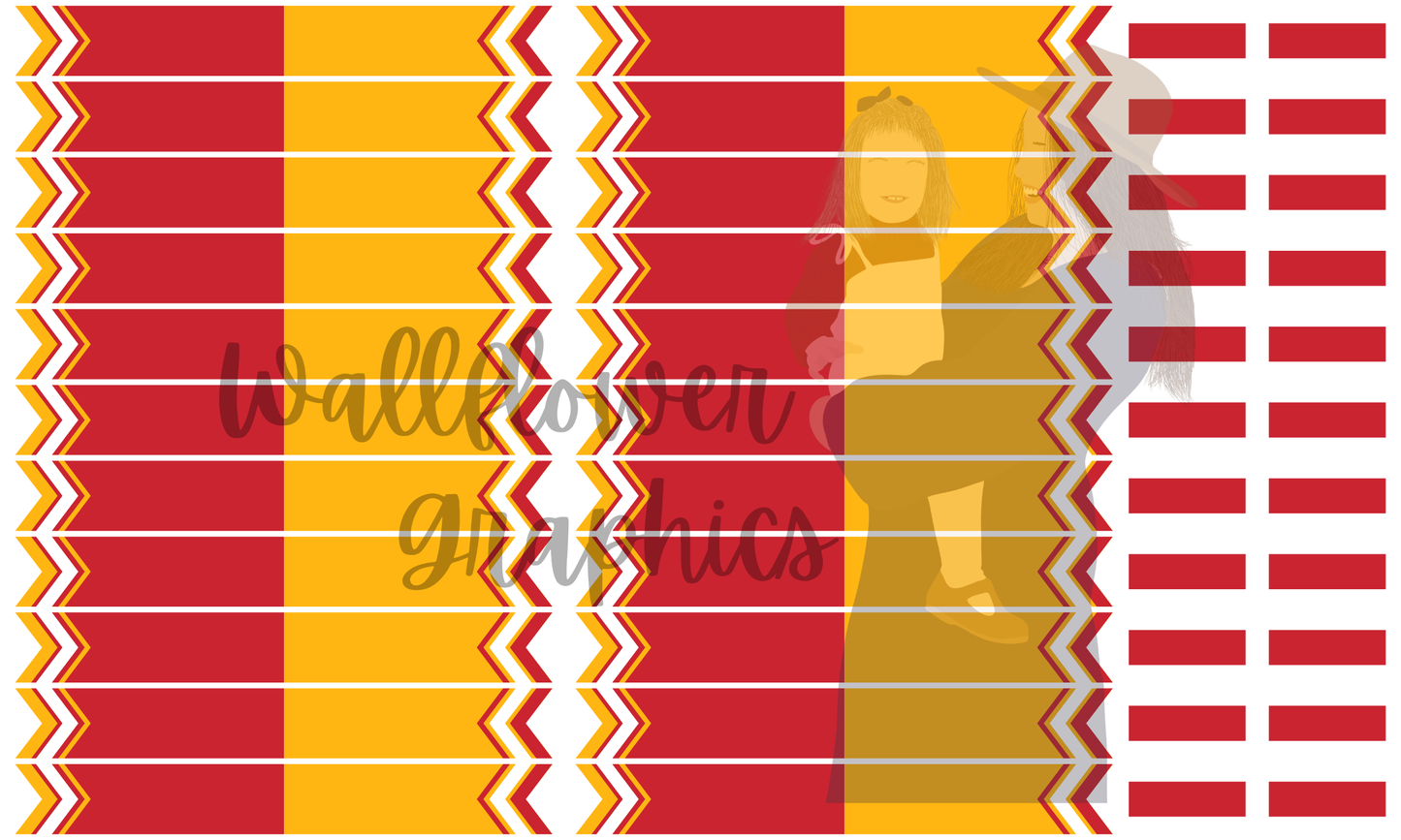 Red and Gold Solid-Large Sailors