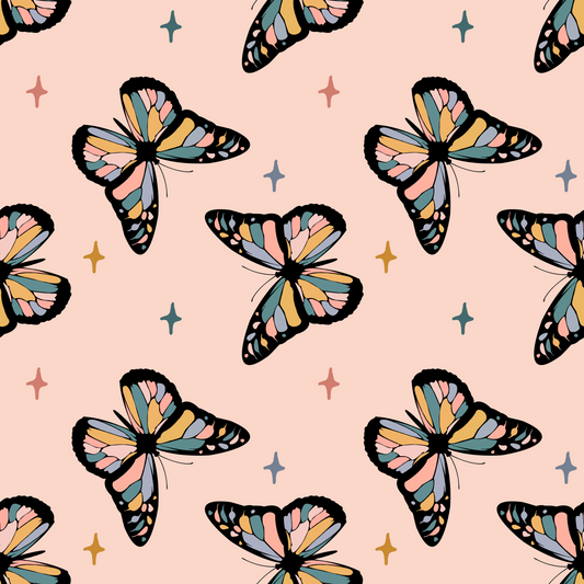 Colorful Retro Butterfly