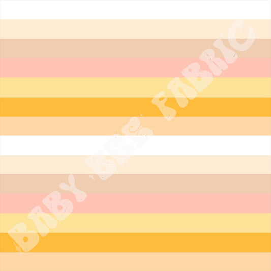 Cartoon Friends Pink Stripes