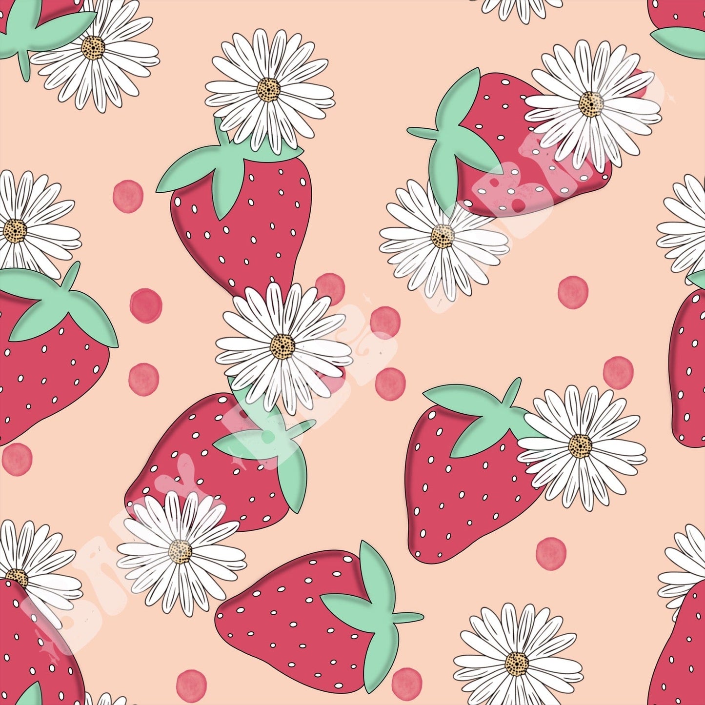 Strawberries & Daisies