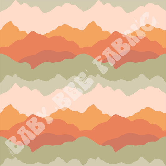 Mountain Sunset Green