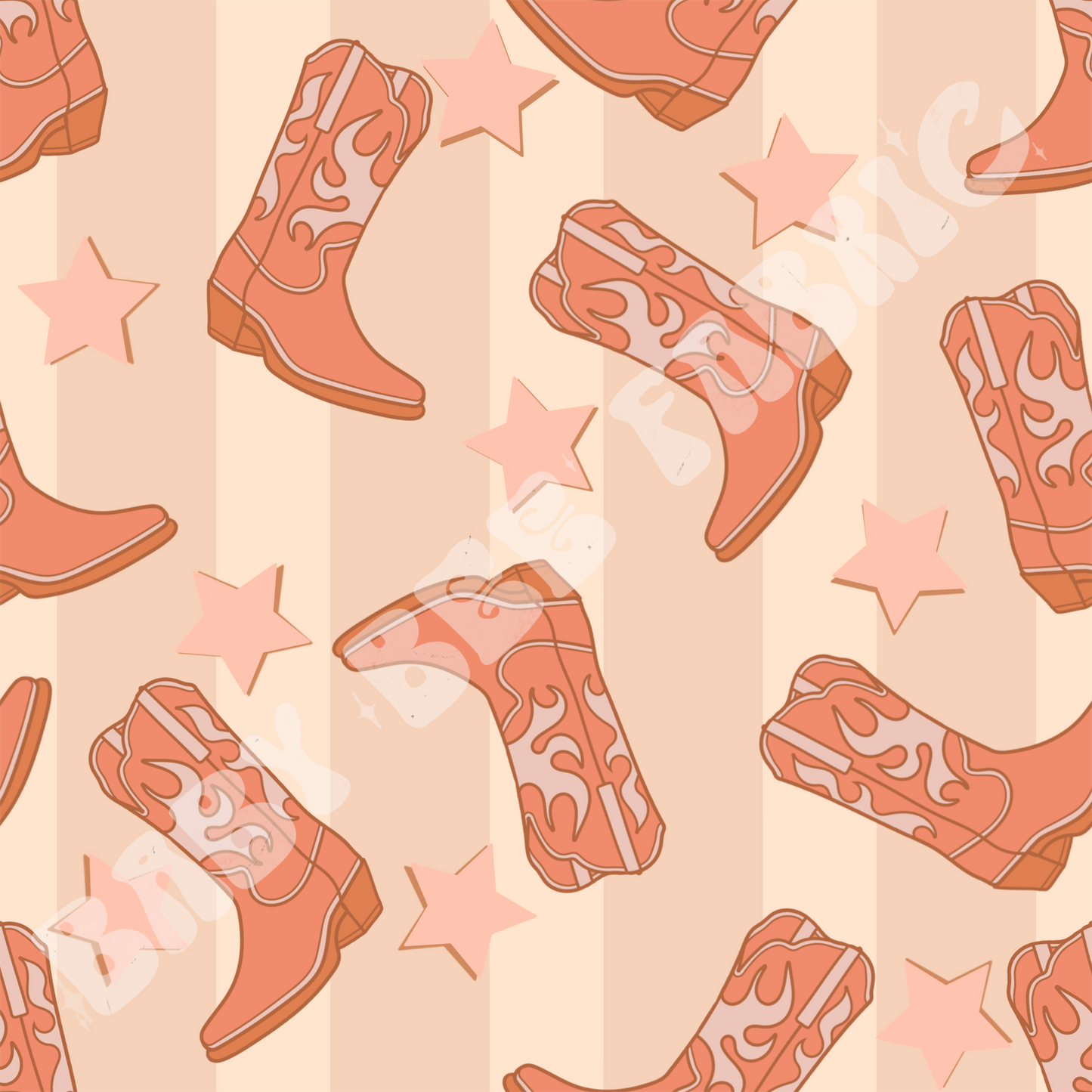 Pink Boots Stripes