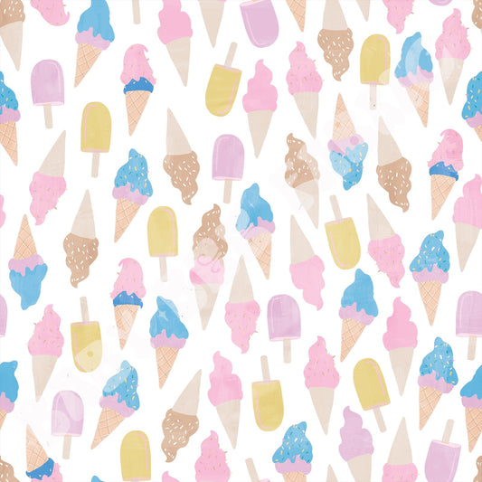 Ice Cream Pastel White