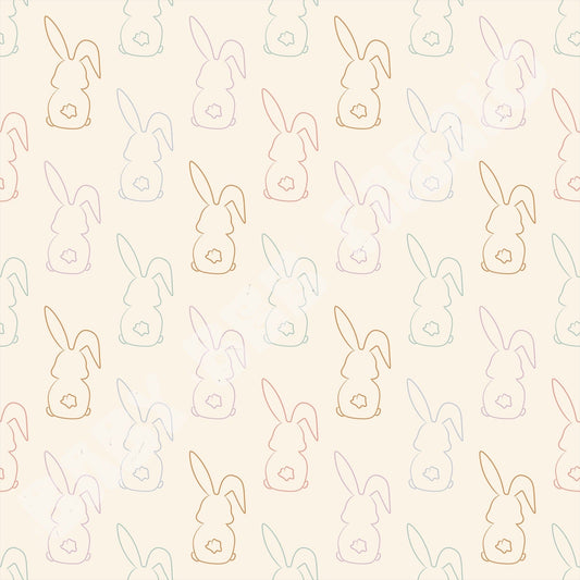 Easter Bunnies Outline
