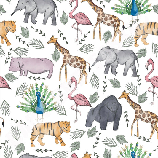 Watercolor Zoo Animals