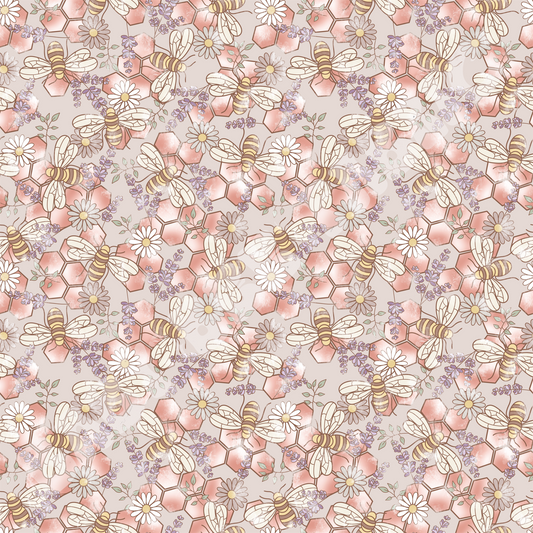 Pastel Floral Bees