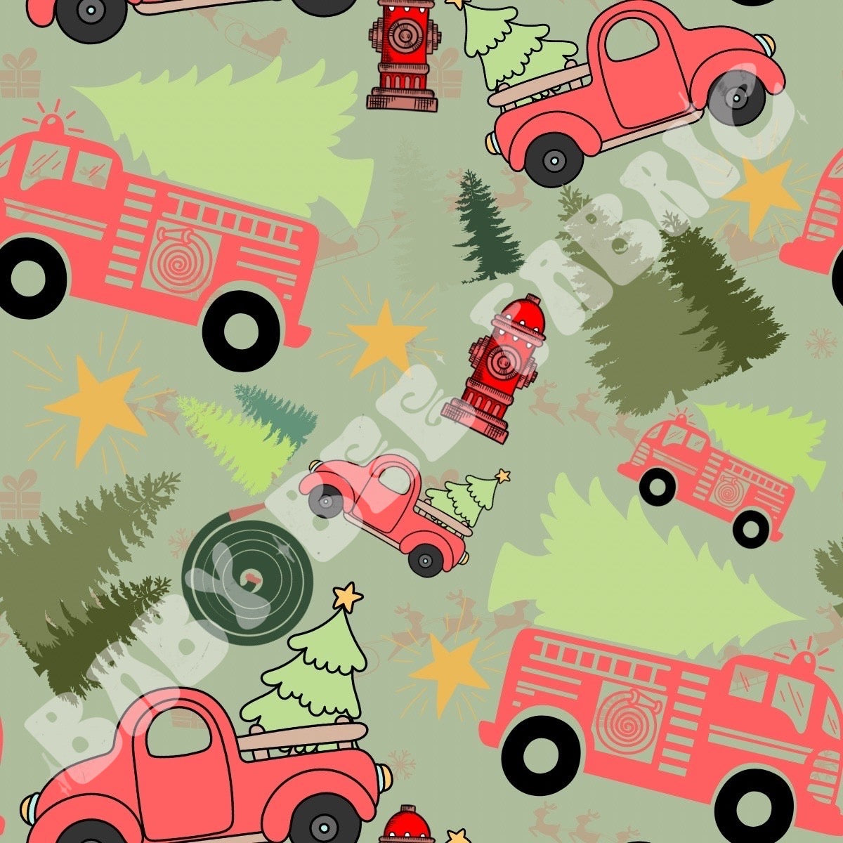 Christmas Firetrucks