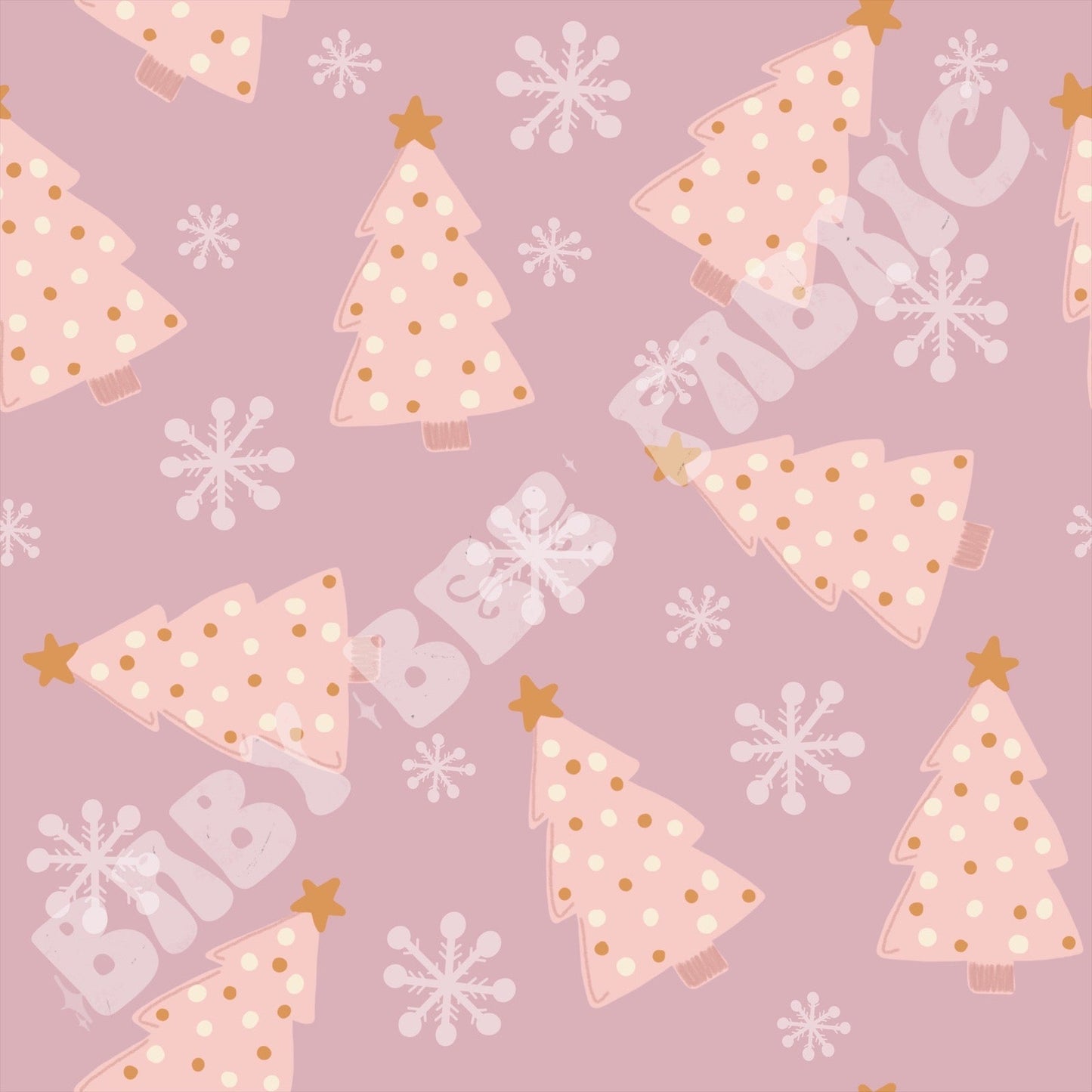 Light Pink Christmas Trees