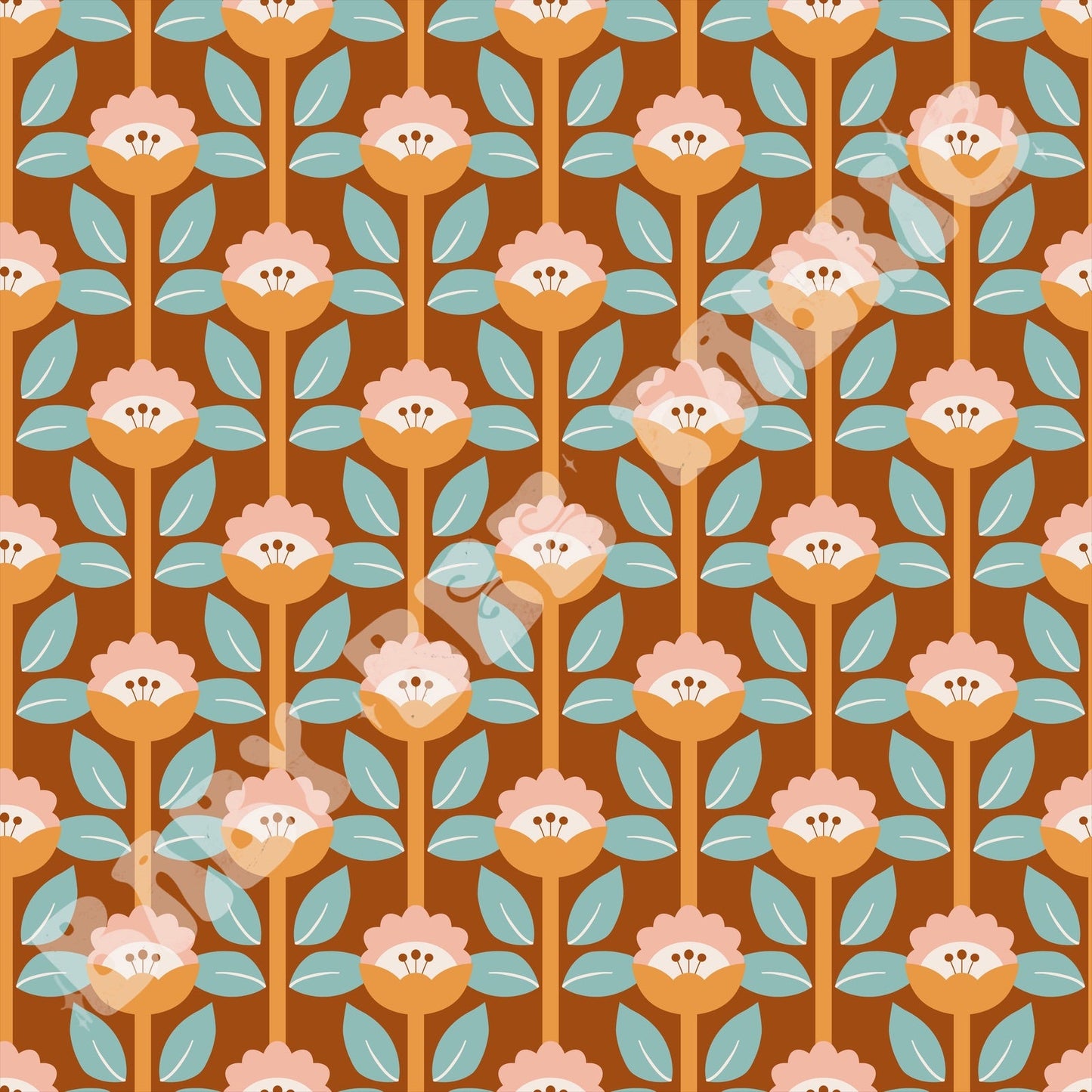 70s Retro Groovy Flowers