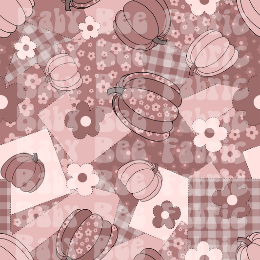 Mauve Boho Pumpkin Patchwork
