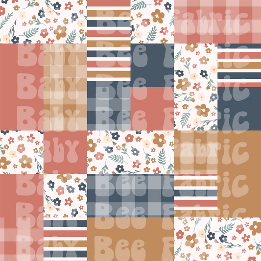 Dainty Fall Floral Patchwork