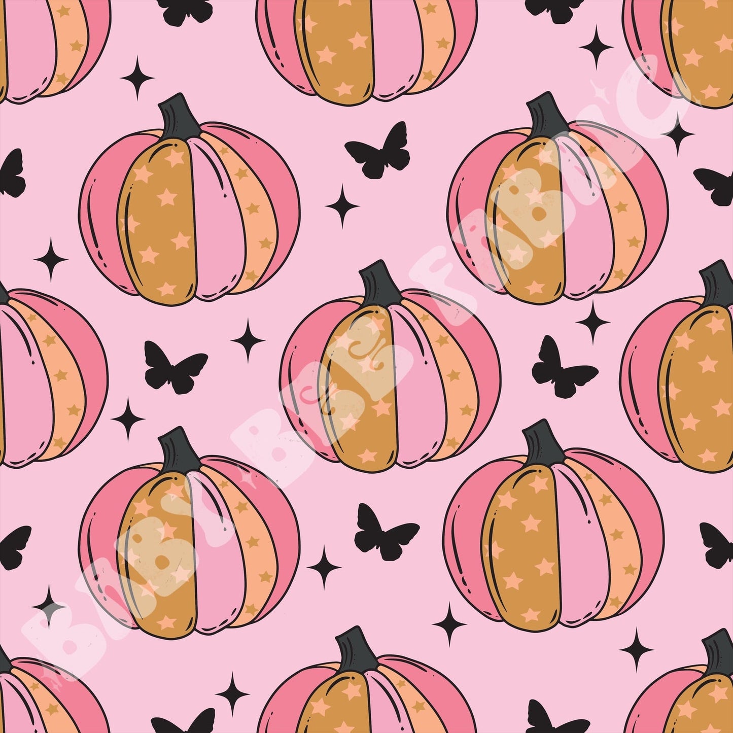 Pink Butterfly Pumpkins