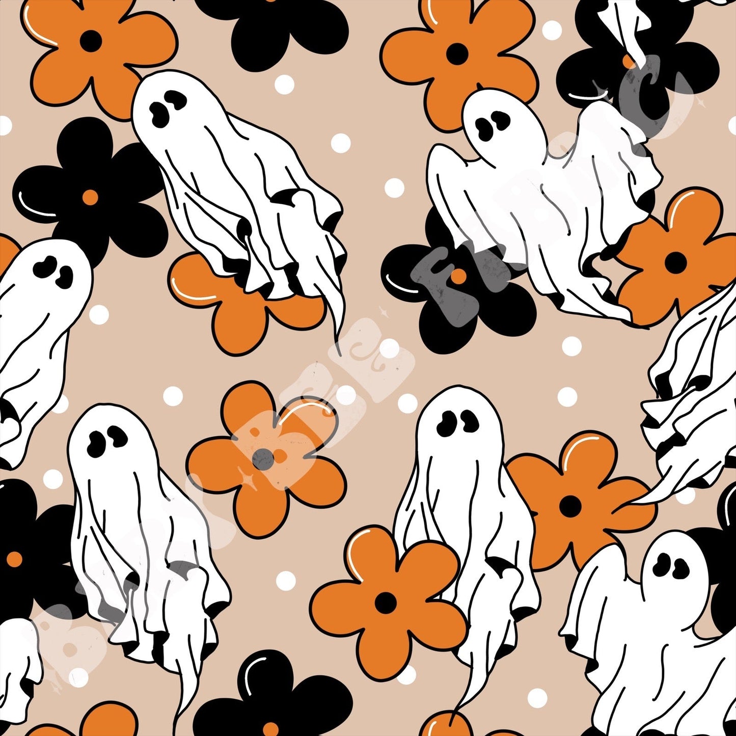 Orange and Black Ghosts