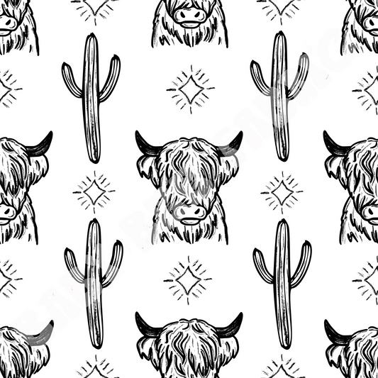Black and White Highland